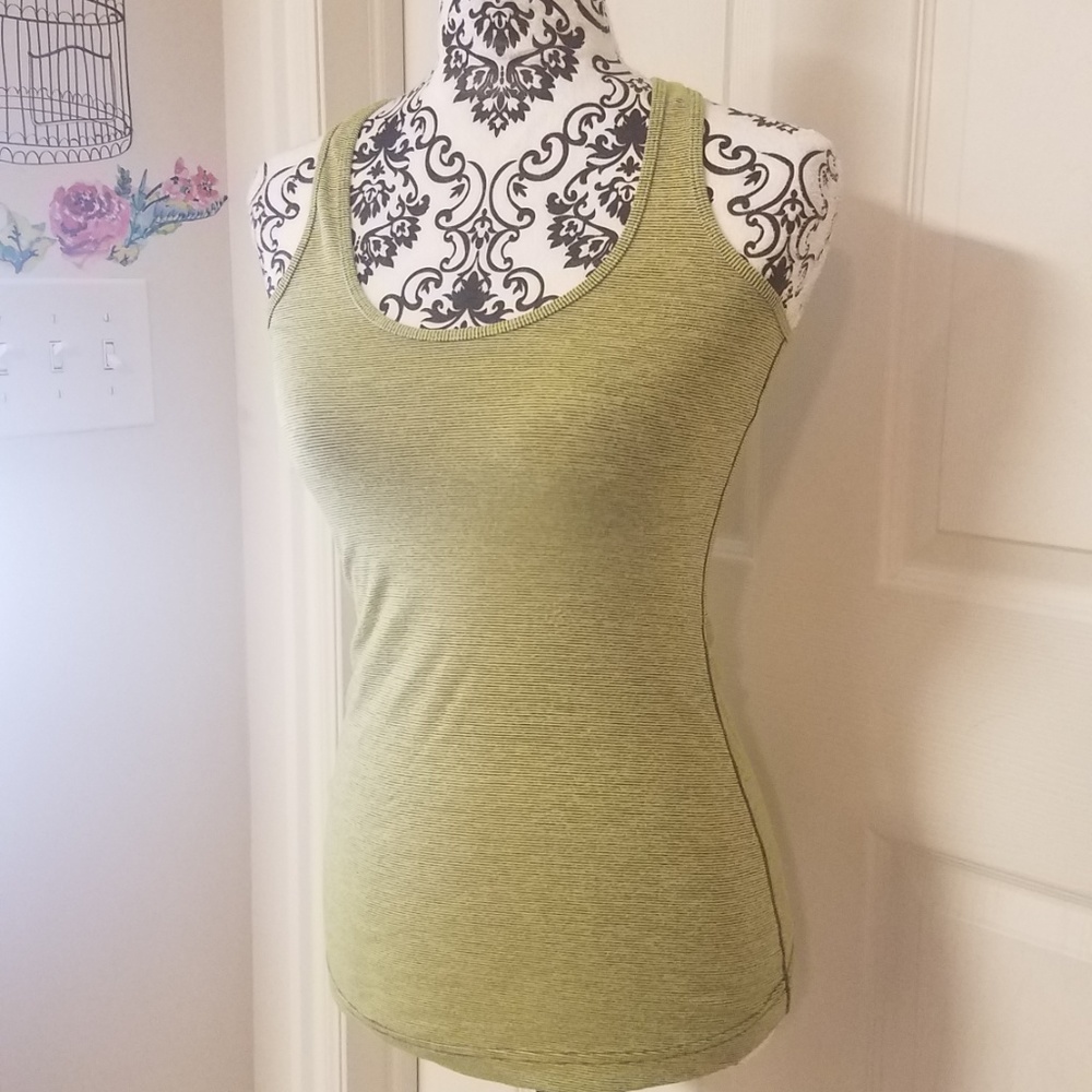 LuLulemon Striped Stretch Rackerback Tank Top S - Picture 3 of 5